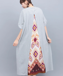 チチカカ |バックコンビプリントワンピース