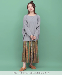 チチカカ |サカリバ肩チロリードルマンチュニック