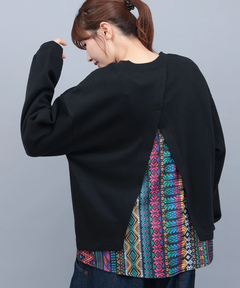 チチカカ |バックファブリックプリントプルオーバー