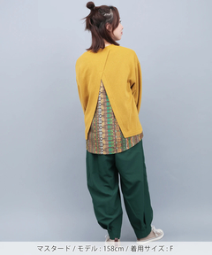 チチカカ |バックファブリックプリントプルオーバー