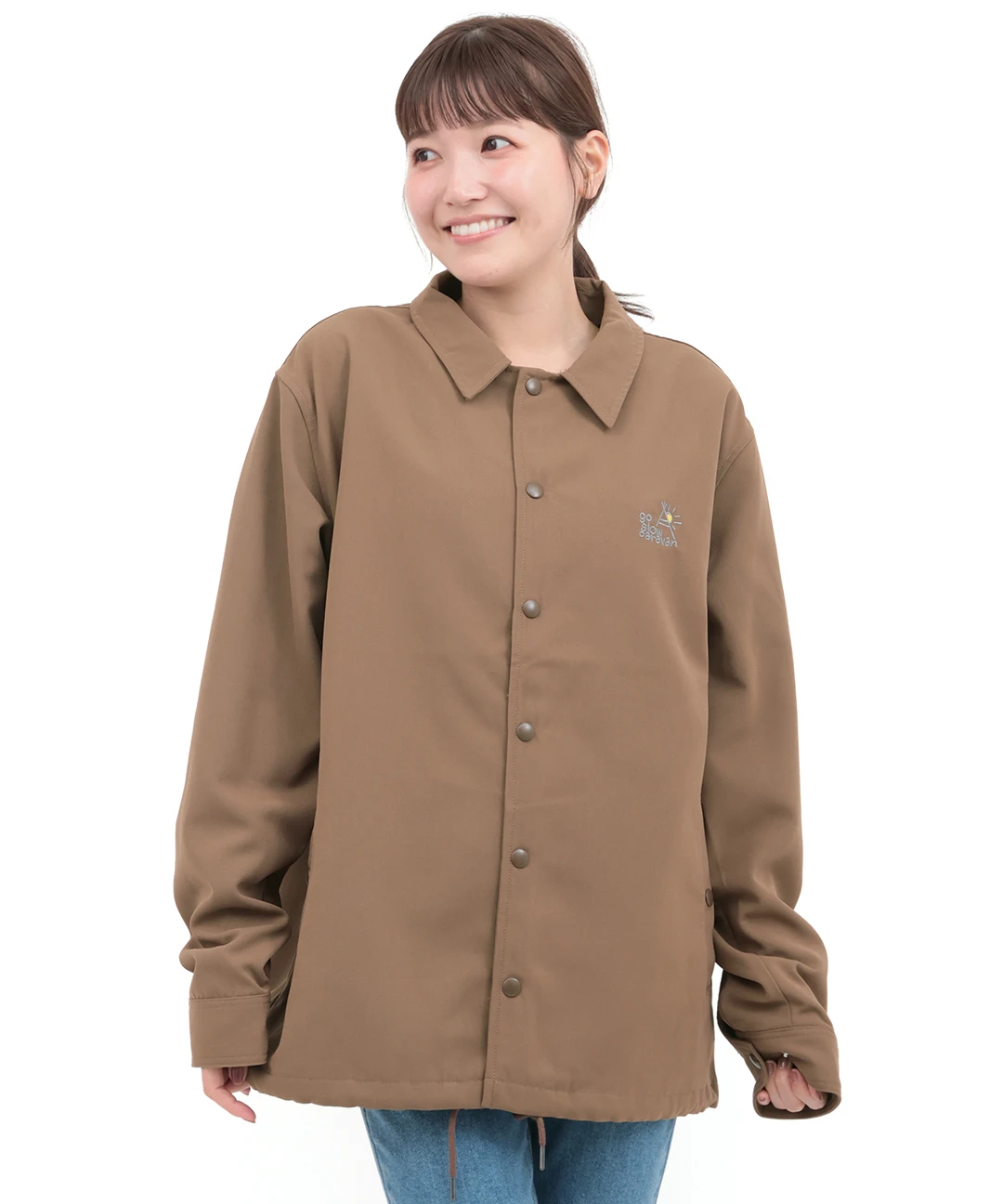 go slow caravan キャンバスワッペンコーチジャケット【WEB限定
