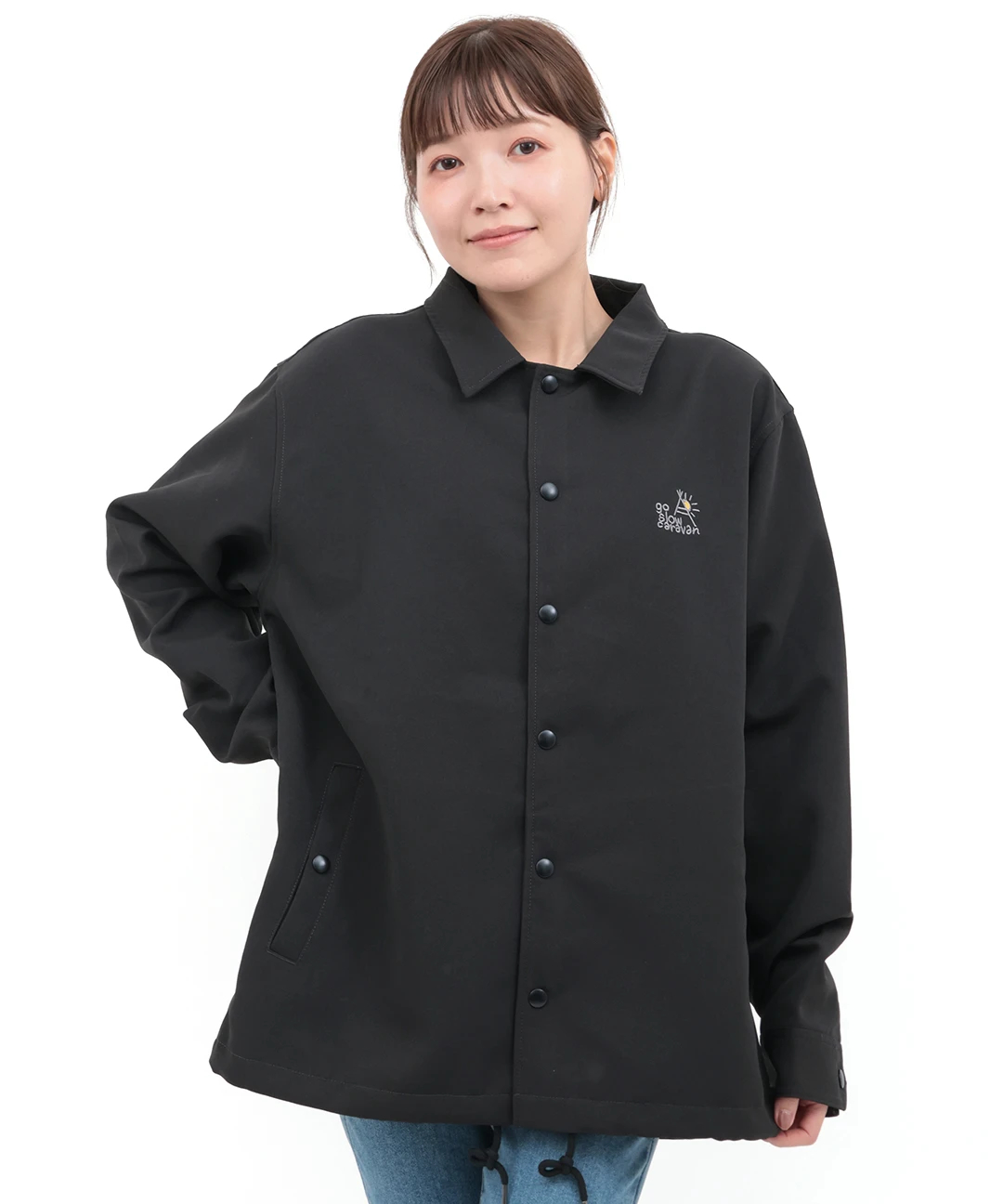 go slow caravan キャンバスワッペンコーチジャケット【WEB限定