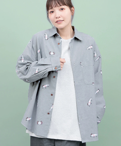 go slow caravan オックス総柄プリントシャツ【WEB限定】