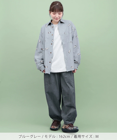 チチカカ |go slow caravan オックス総柄プリントシャツ【WEB限定】