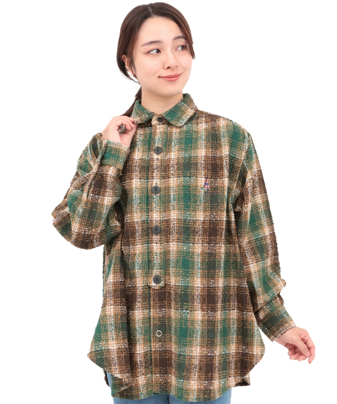 みー GeeRA｜チェックロングシャツ | Rakuten Fashion(楽天ファッション／旧