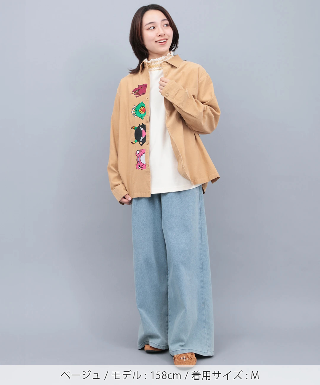 go slow caravan コーデュロイ前立て刺繍シャツ【WEB限定】 / シャツ