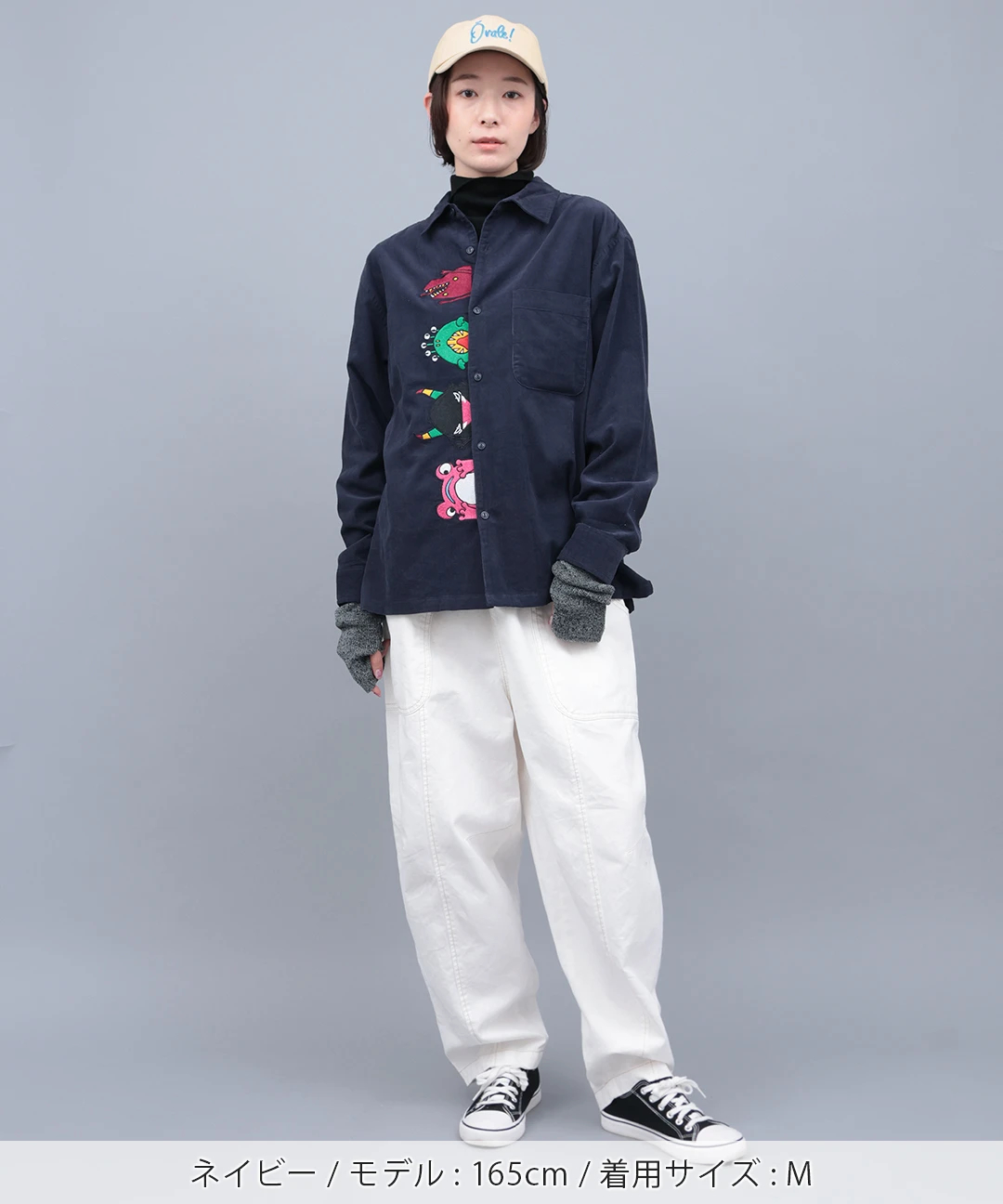 go slow caravan コーデュロイ前立て刺繍シャツ【WEB限定】 / シャツ