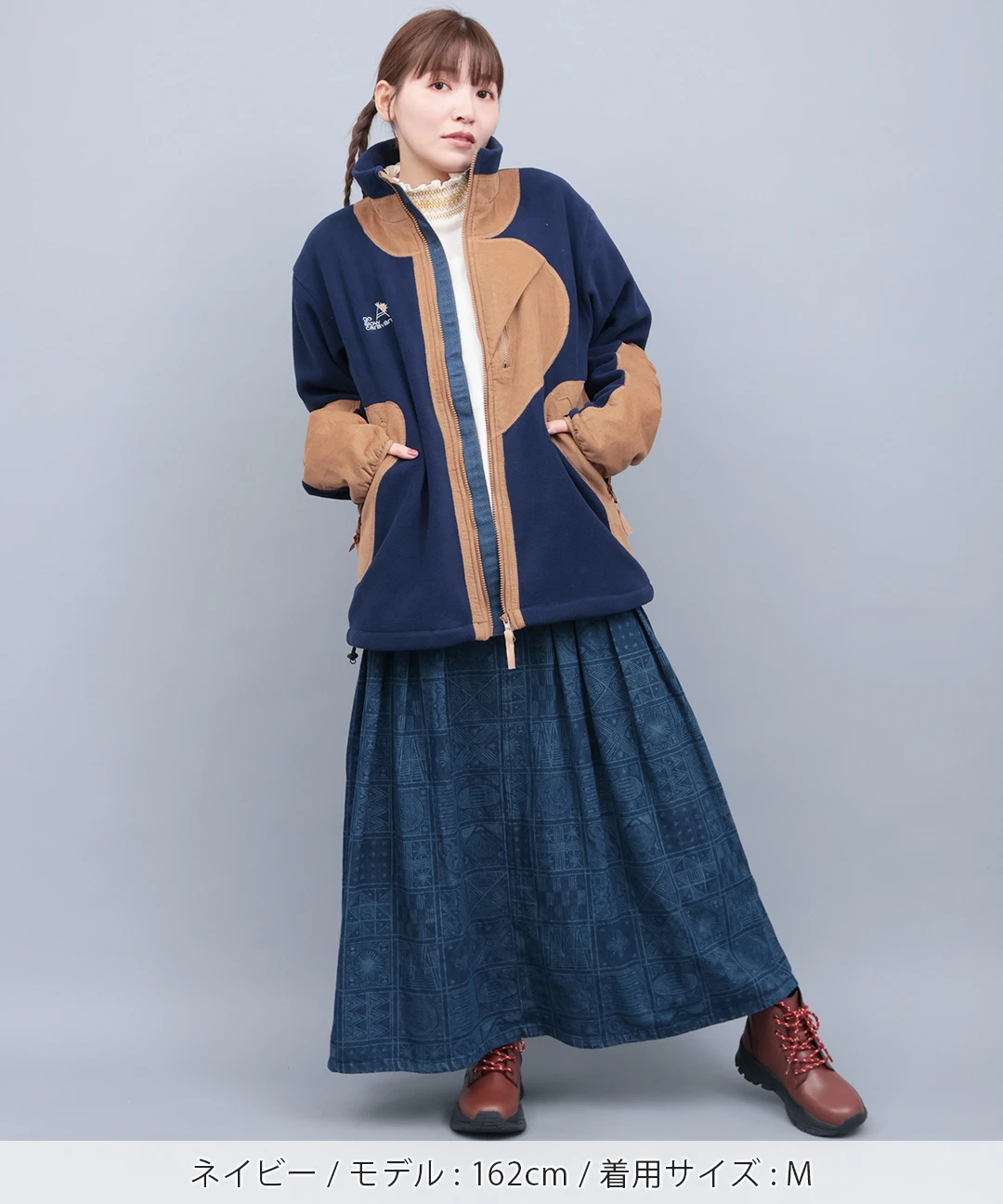 チチカカ（titicaca）/go slow caravan マイクロフリース×コーデュロイジャケット【WEB限定】 go slow caravan マイクロフリース×コーデュロイジャケット【WEB限定