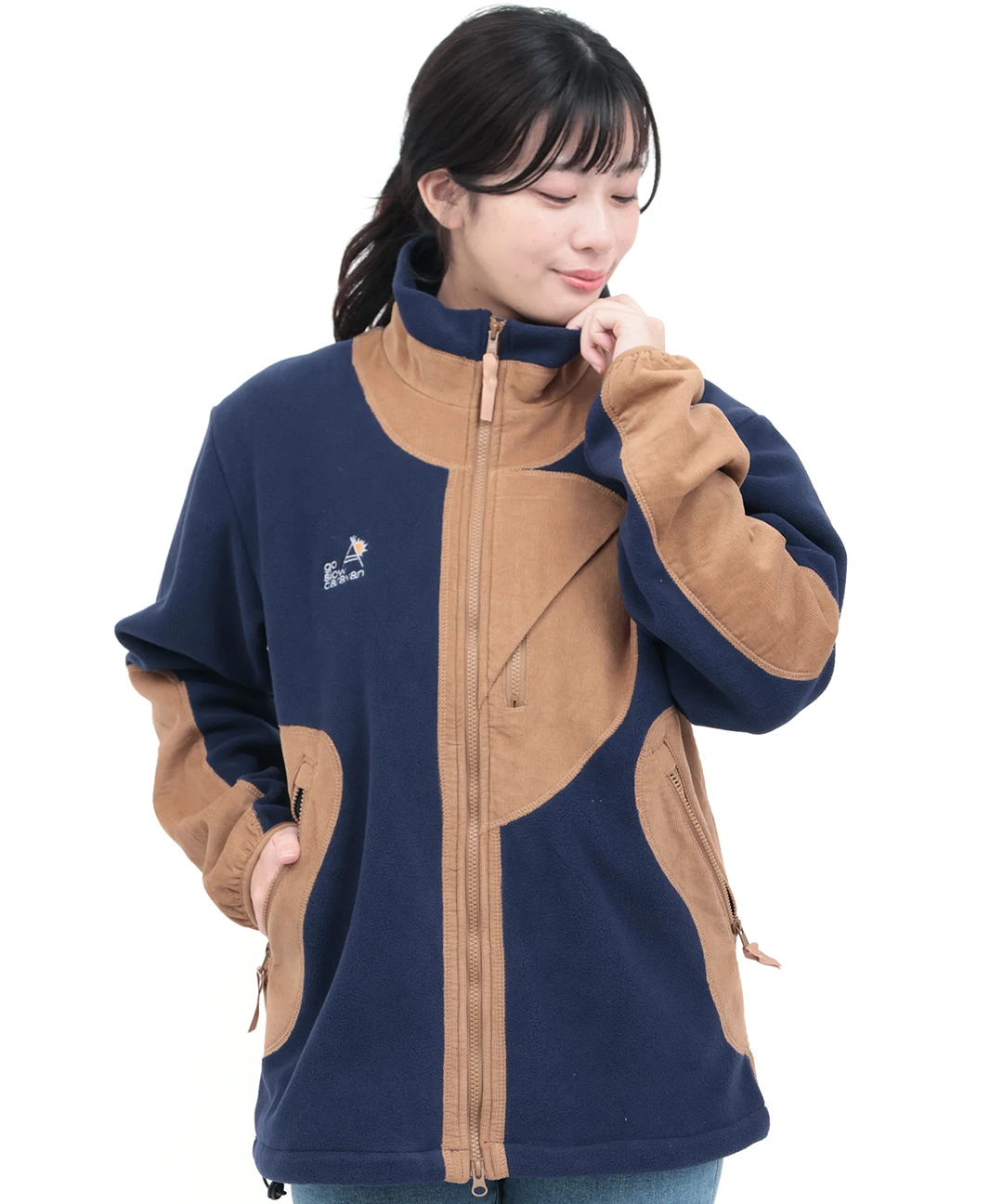 go slow caravan マイクロフリース×コーデュロイジャケット【WEB限定