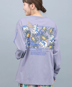 チチカカ |go slow caravan USAコットンスクエアロゴバックプリントTシャツ【WEB限定】