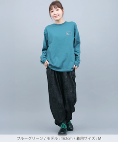 チチカカ |go slow caravan USAコットンスクエアロゴバックプリントTシャツ【WEB限定】