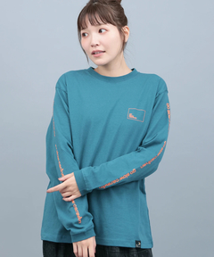 チチカカ |go slow caravan USAコットンスクエアロゴバックプリントTシャツ【WEB限定】