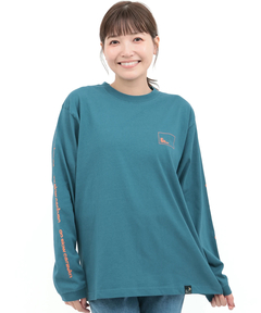チチカカ |go slow caravan USAコットンスクエアロゴバックプリントTシャツ【WEB限定】