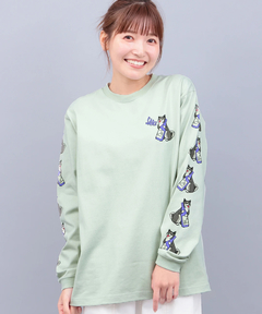 チチカカ |go slow caravan USAコットン柴犬と晩酌Tシャツ【WEB限定】