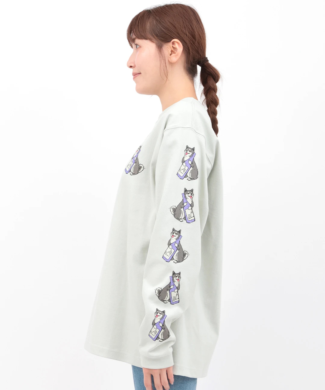 go slow caravan USAコットン柴犬と晩酌Tシャツ【WEB限定】 / Tシャツ 