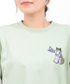 チチカカ |go slow caravan USAコットン柴犬と晩酌Tシャツ【WEB限定】