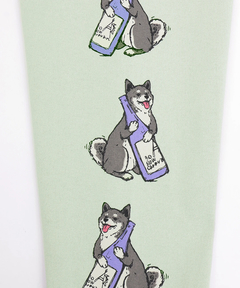 チチカカ |go slow caravan USAコットン柴犬と晩酌Tシャツ【WEB限定】