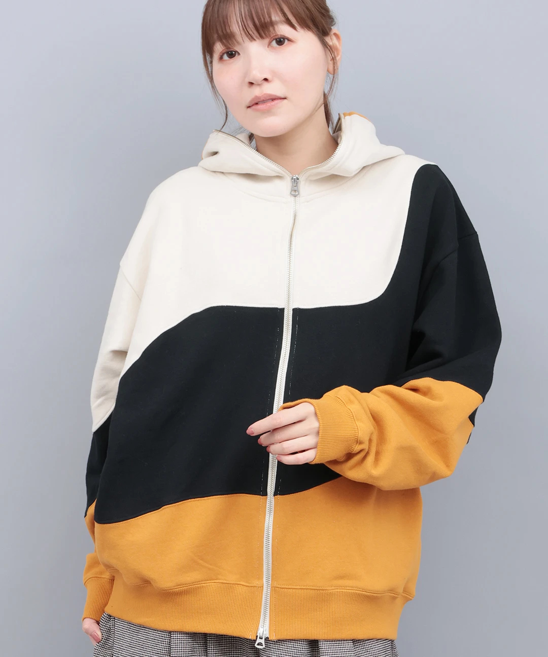 チチカカ（titicaca）/go slow caravan 裏毛クレイジーフルジップパーカー【WEB限定】 go slow caravan 裏毛クレイジーフルジップパーカー【WEB限定