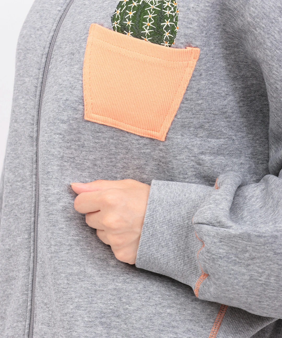 go slow caravan 裏起毛ハイネックドルマンジップスウェット【WEB限定