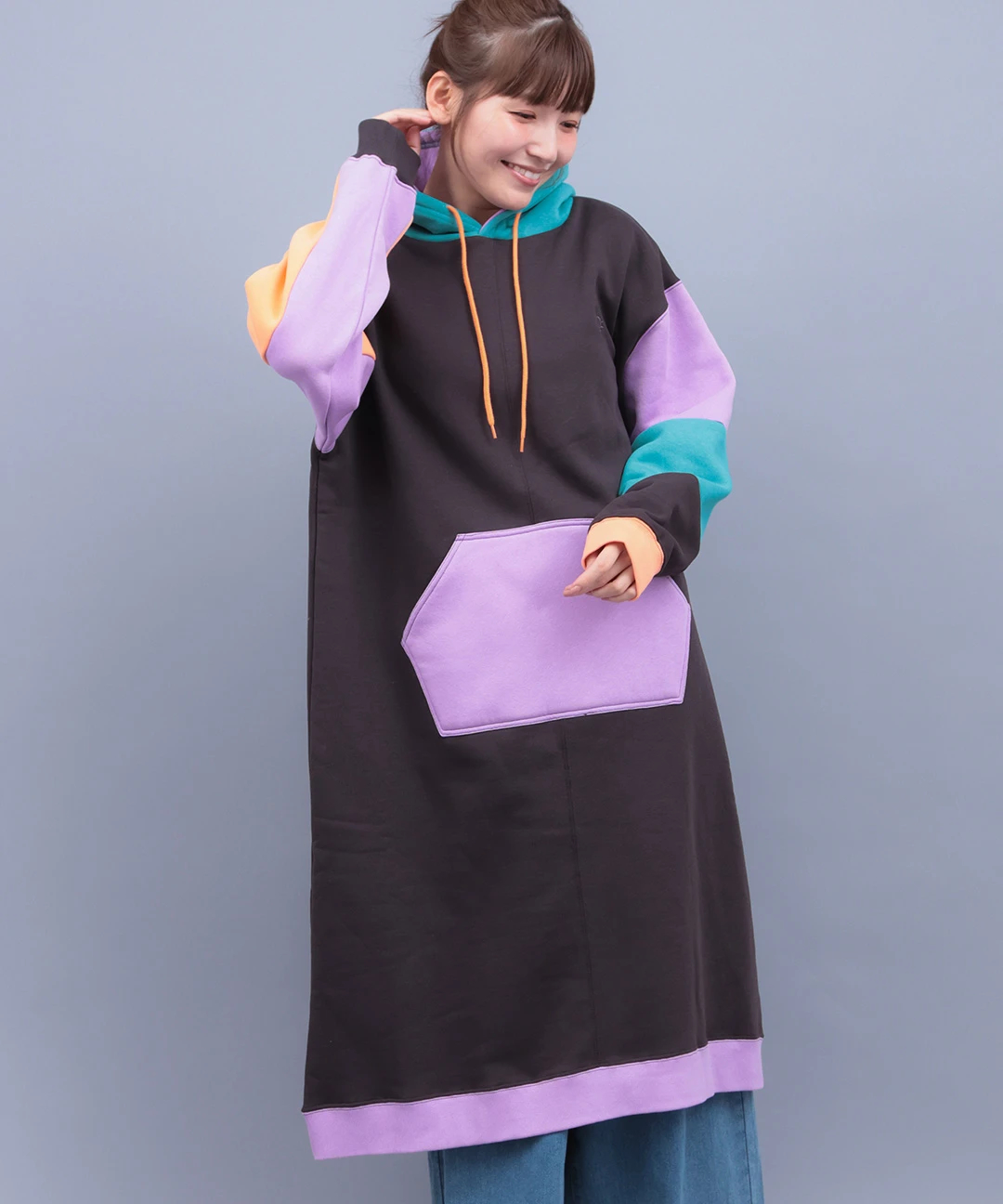 チチカカ（titicaca）/go slow caravan 裏起毛クレイジーパーカーワンピース【WEB限定】 go slow caravan 裏起毛クレイジーパーカーワンピース【WEB限定