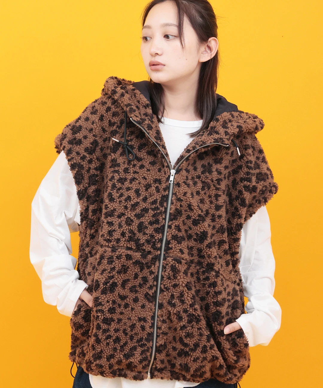 Orale! ボアジップフードベスト / その他アウター | エスニック