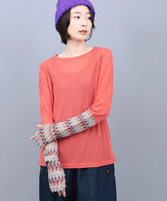 チチカカ |クシュクシュスリーブシアーTシャツ