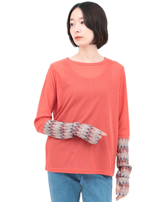 チチカカ |クシュクシュスリーブシアーTシャツ