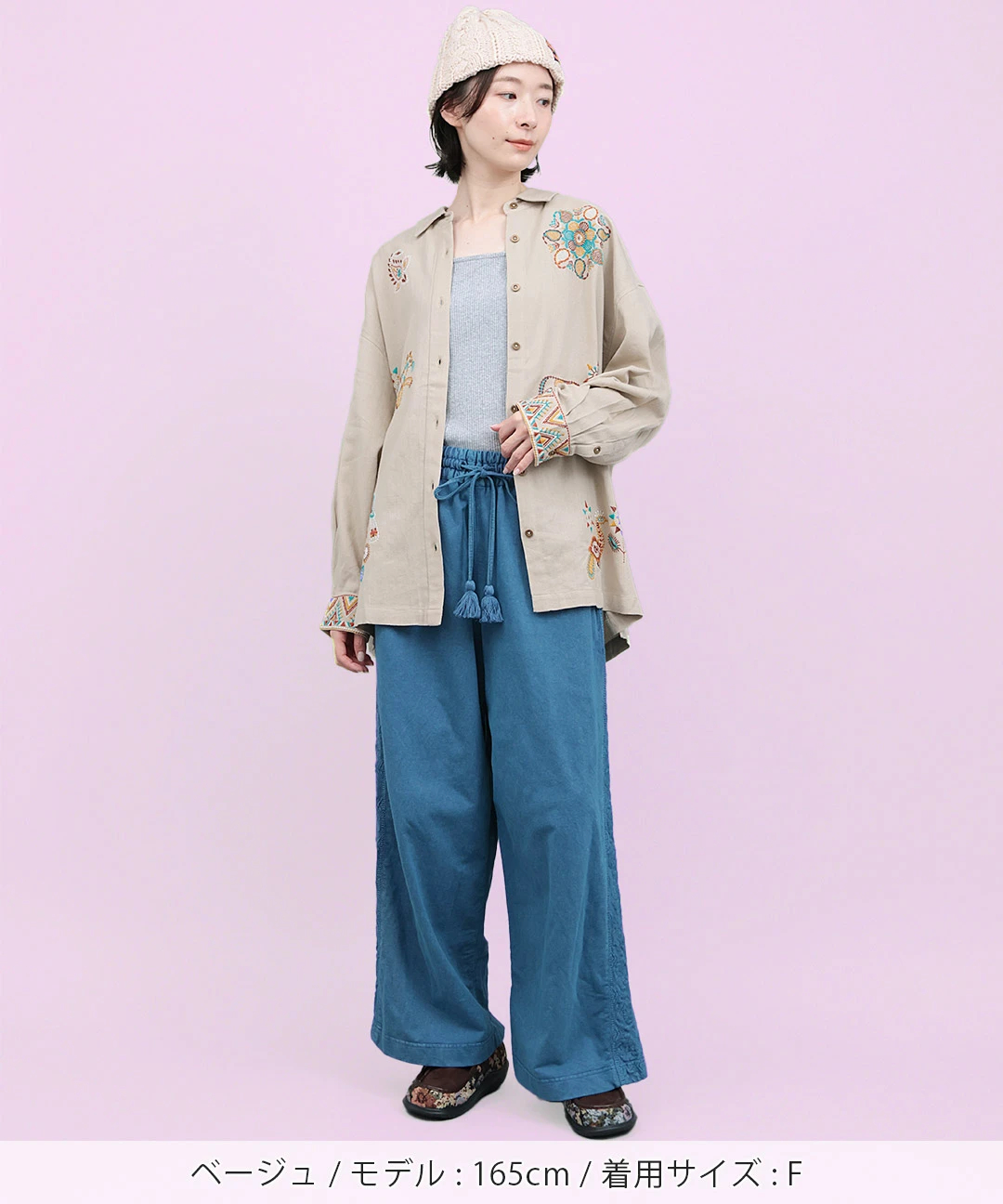 Rico カンタ刺繍モチーフシャツ / シャツ・ブラウス | エスニック