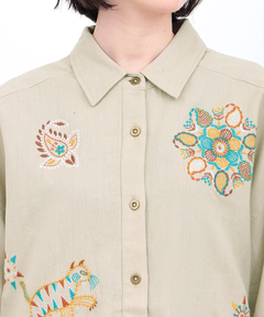 チチカカ |Rico カンタ刺繍モチーフシャツ