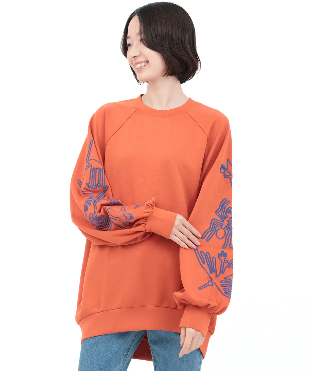 ナスカ刺繍スリーブプルオーバー / スウェット・パーカー | エスニック