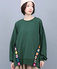 チチカカ |クロシェテープスウェットプルオーバー