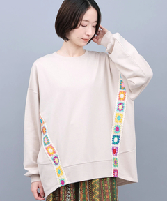 チチカカ |クロシェテープスウェットプルオーバー