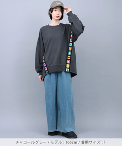 チチカカ |クロシェテープスウェットプルオーバー