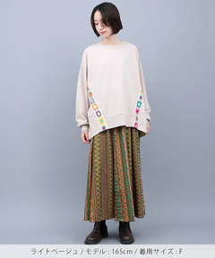 チチカカ |クロシェテープスウェットプルオーバー