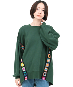 チチカカ |クロシェテープスウェットプルオーバー