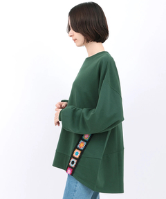 チチカカ |クロシェテープスウェットプルオーバー