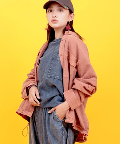 チチカカ |Orale! シアサッカーピグメントシャツ