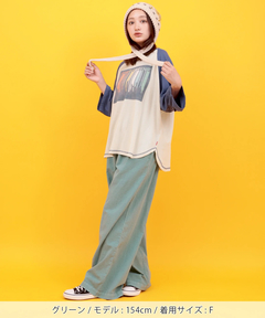 チチカカ |Orale! シアサッカーピグメントパンツ