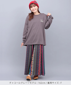 チチカカ |おばけアニマルバックプリントロングTシャツ