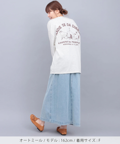 チチカカ |おばけアニマルバックプリントロングTシャツ