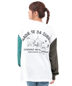 チチカカ |おばけアニマルバックプリントロングTシャツ