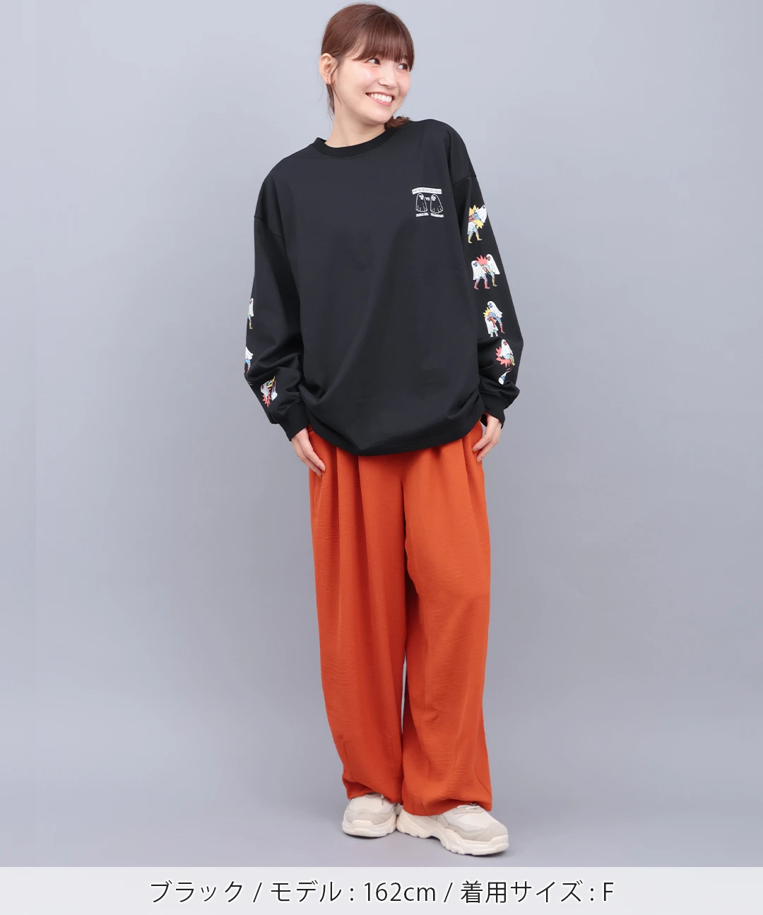 おばけルチャプリントロングTシャツ / Tシャツ・カットソー おばけルチャプリントロングTシャツ / Tシャツ・カットソー