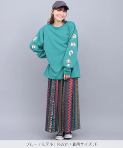 チチカカ |おばけルチャプリントロングTシャツ