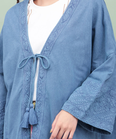 チチカカ |Rico アシッドウォッシュスウェットカーディガン