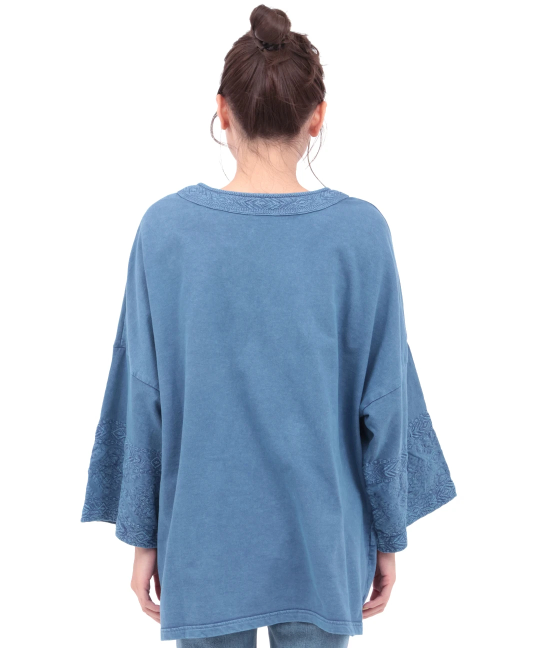 Rico アシッドウォッシュスウェットカーディガン / カーディガン