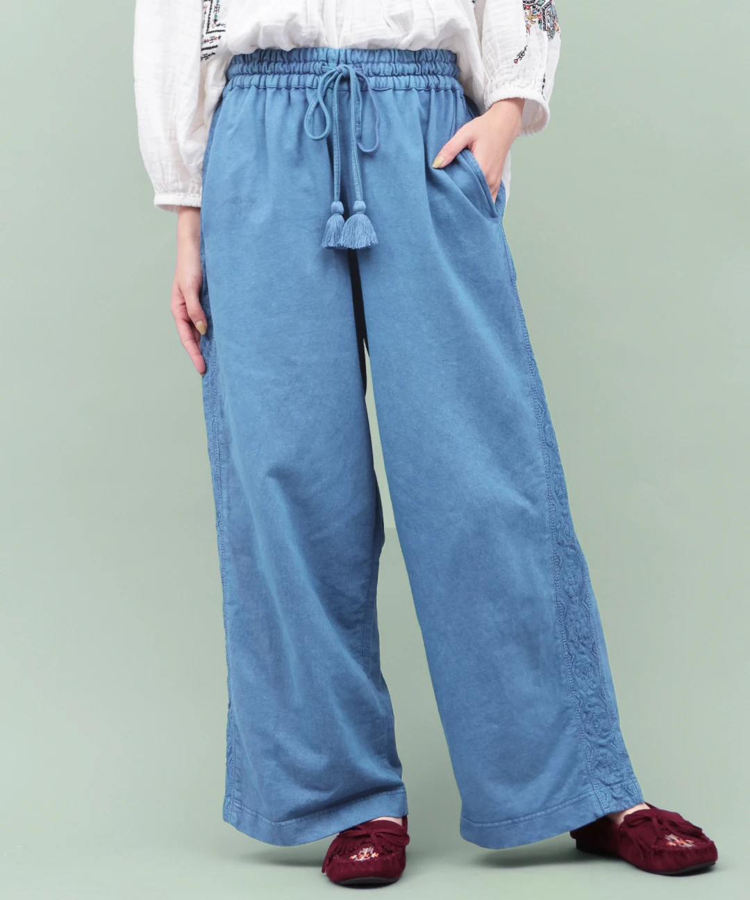 チチカカ（titicaca）/Rico アシッドウォッシュスウェットパンツ Rico アシッドウォッシュスウェットパンツ / パンツ | エスニック