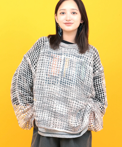 チチカカ |Orale! モヘアタッチメッシュニット プルオーバー