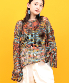 チチカカ |Orale! モヘアタッチメッシュニット プルオーバー