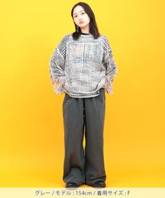 チチカカ |Orale! モヘアタッチメッシュニット プルオーバー