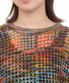 チチカカ |Orale! モヘアタッチメッシュニット プルオーバー